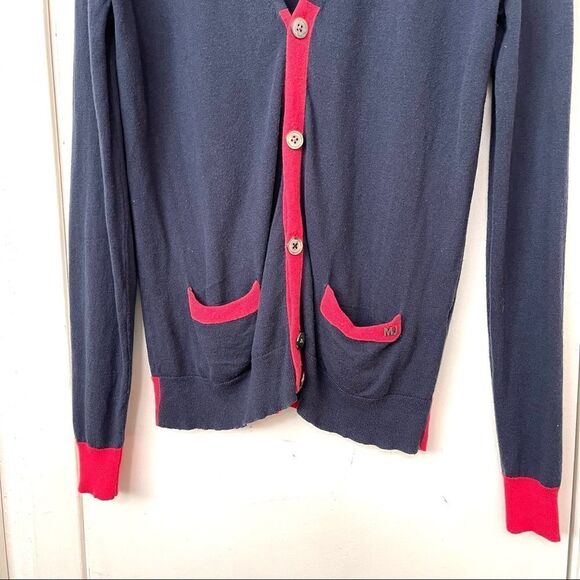 Marc by Marc Jacobs twilight navy multi cardigan silk cotton cashmere blend - Picture 10 of 10